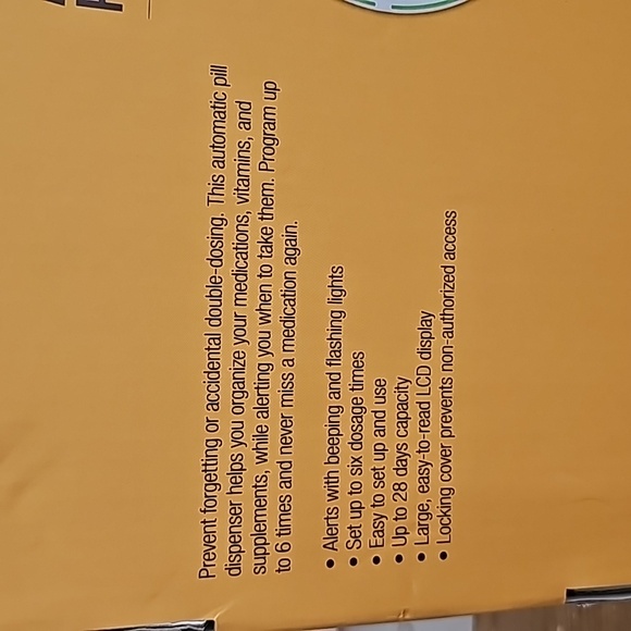 LiveFine Automatic Pill Dispenser 28 days Medication Organizer NIB NEW - Picture 11 of 15